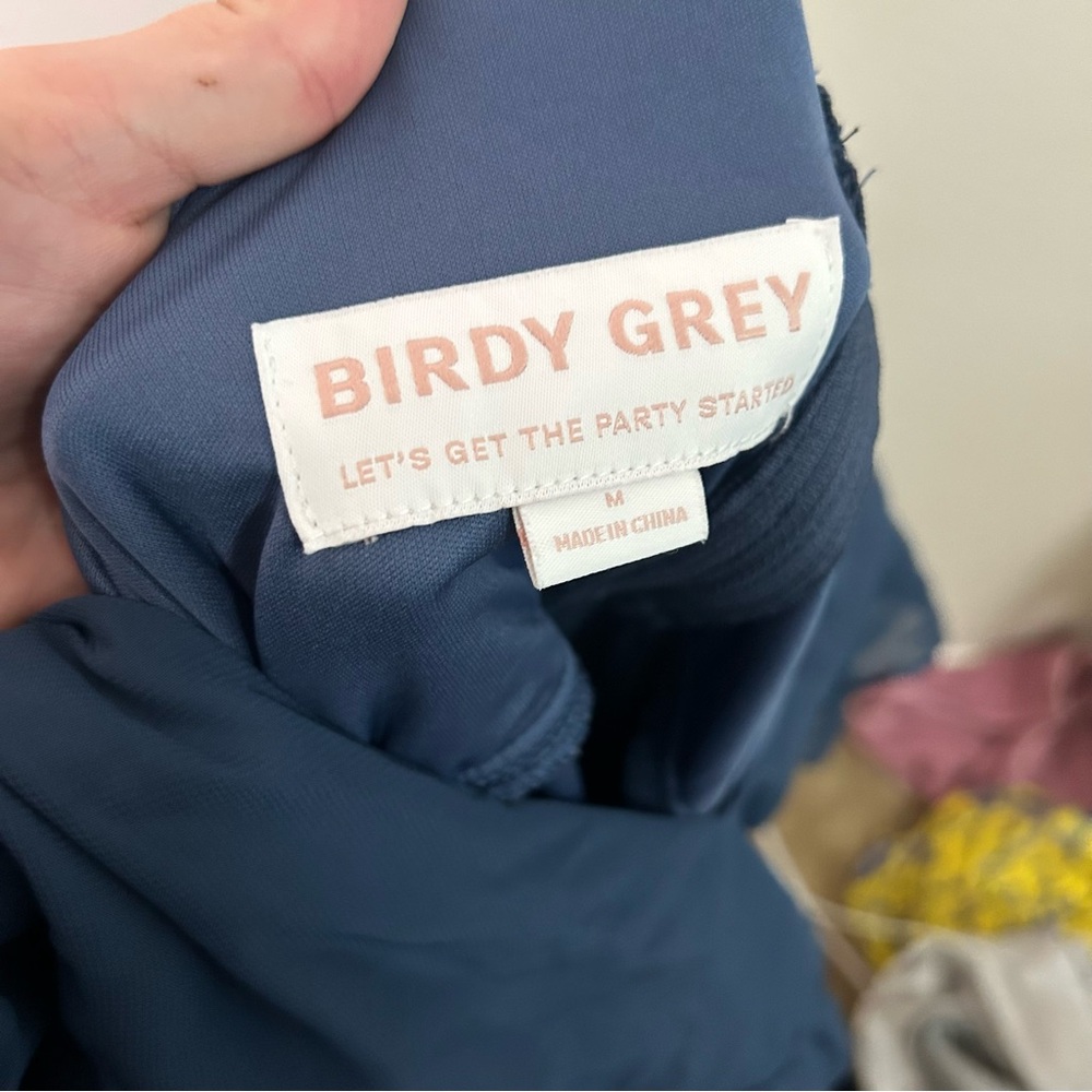 Birdy Grey blue ruffle sleeve bridesmaids dress - Picture 6 of 6